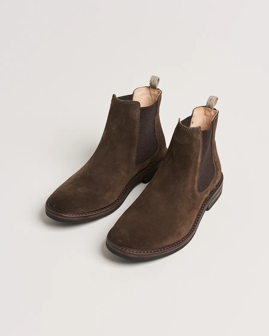 Astorflex Bitflex Dainite Chelsea Boot Dark Brown Suede