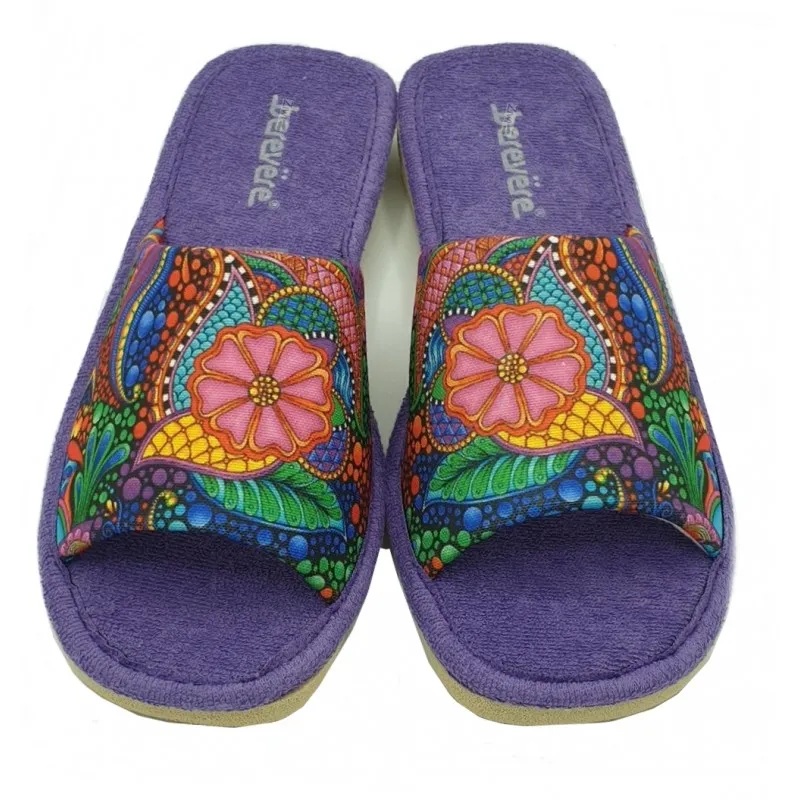 Berevere Zapatilla Mujer Hogar Estampada Verano