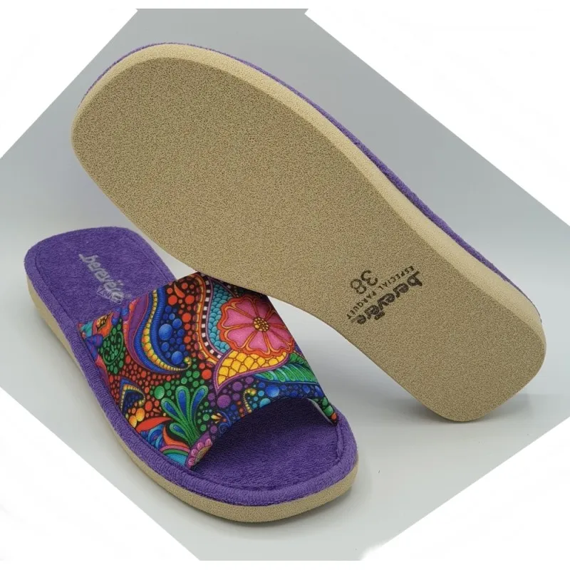 Berevere Zapatilla Mujer Hogar Estampada Verano