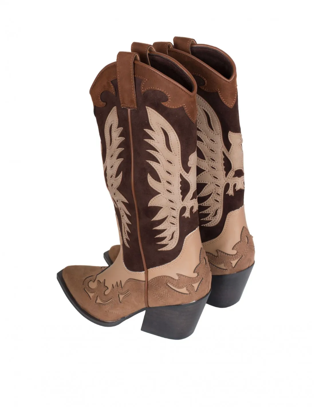 Botas Cowboy Combinadas Camel