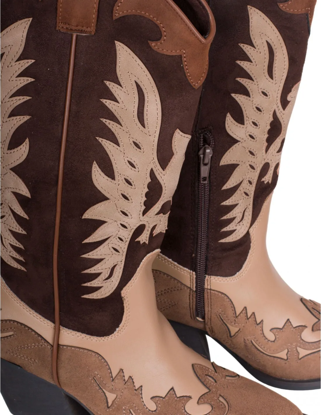 Botas Cowboy Combinadas Camel