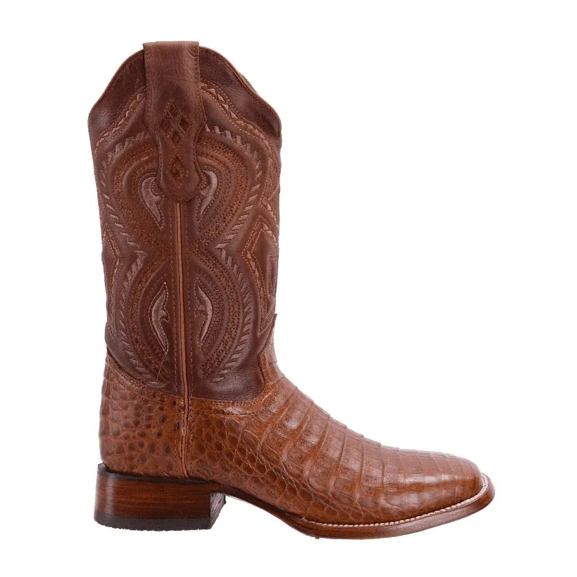 Botas de Cocodrilo Panza Original Horma Rodeo Cuadrada Color Shedron JB-506SH