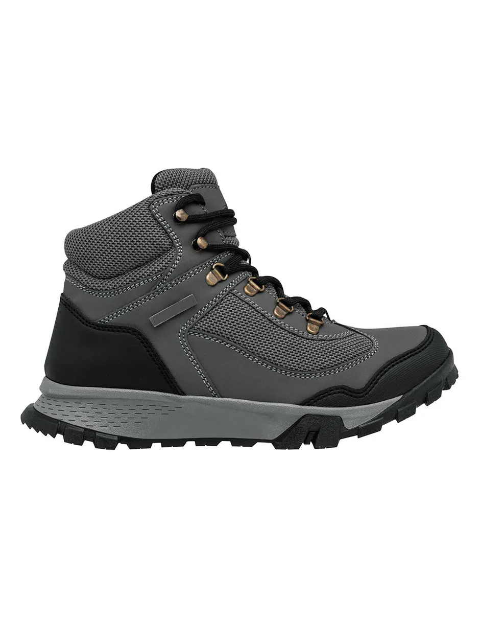 Botas de  Senderismo Exterior Sintético Color Gris Con Negro Para Hombre De RBCOLLECTION