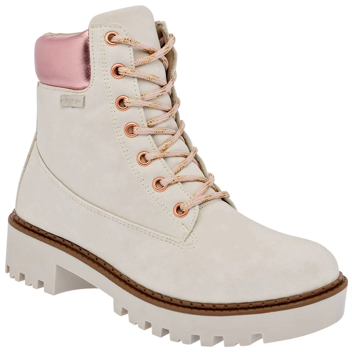 Botas Exterior Piel sintética Color Beige Para Mujer De Moramora