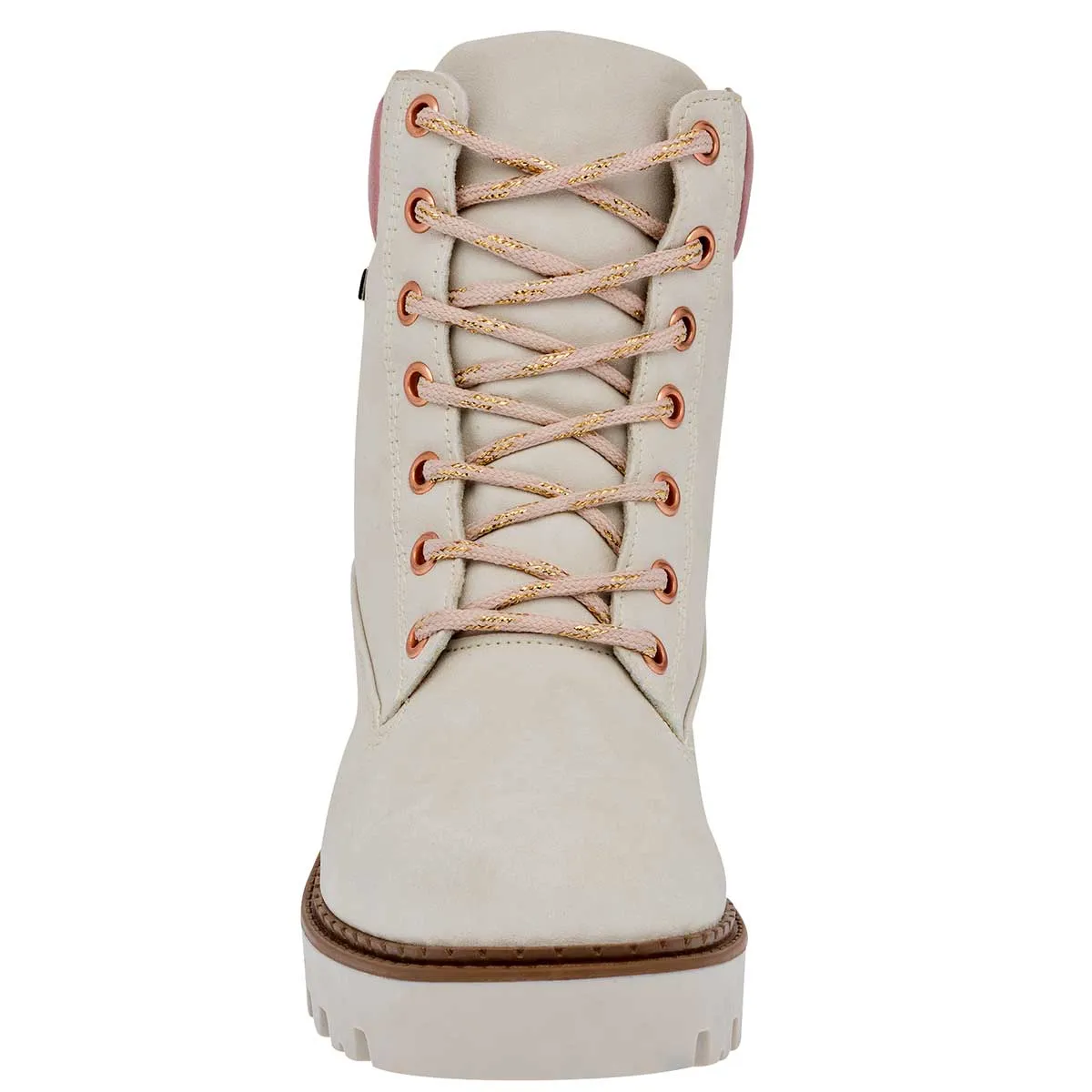 Botas Exterior Piel sintética Color Beige Para Mujer De Moramora