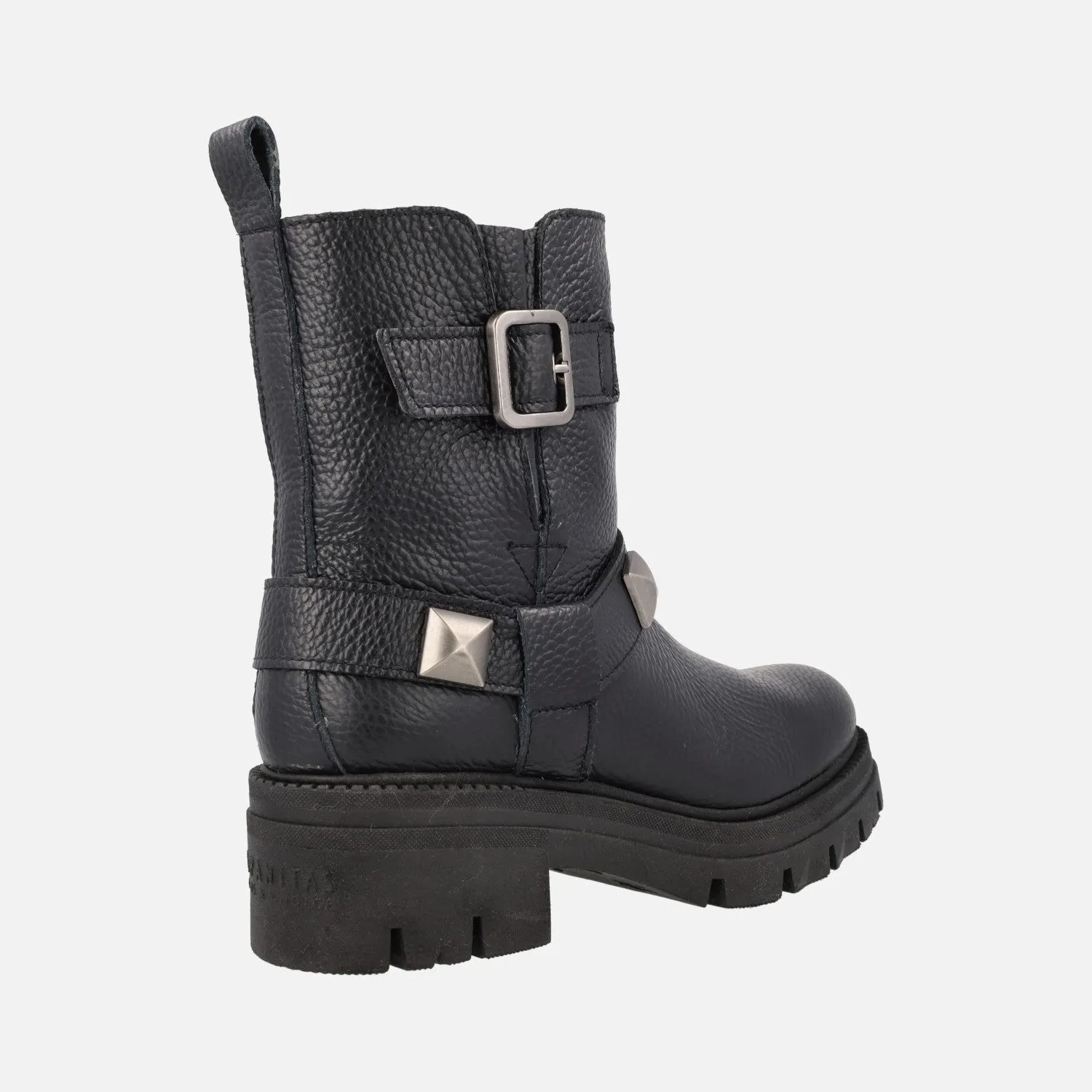 Botas moteras bajas Hispanitas Ashley negras