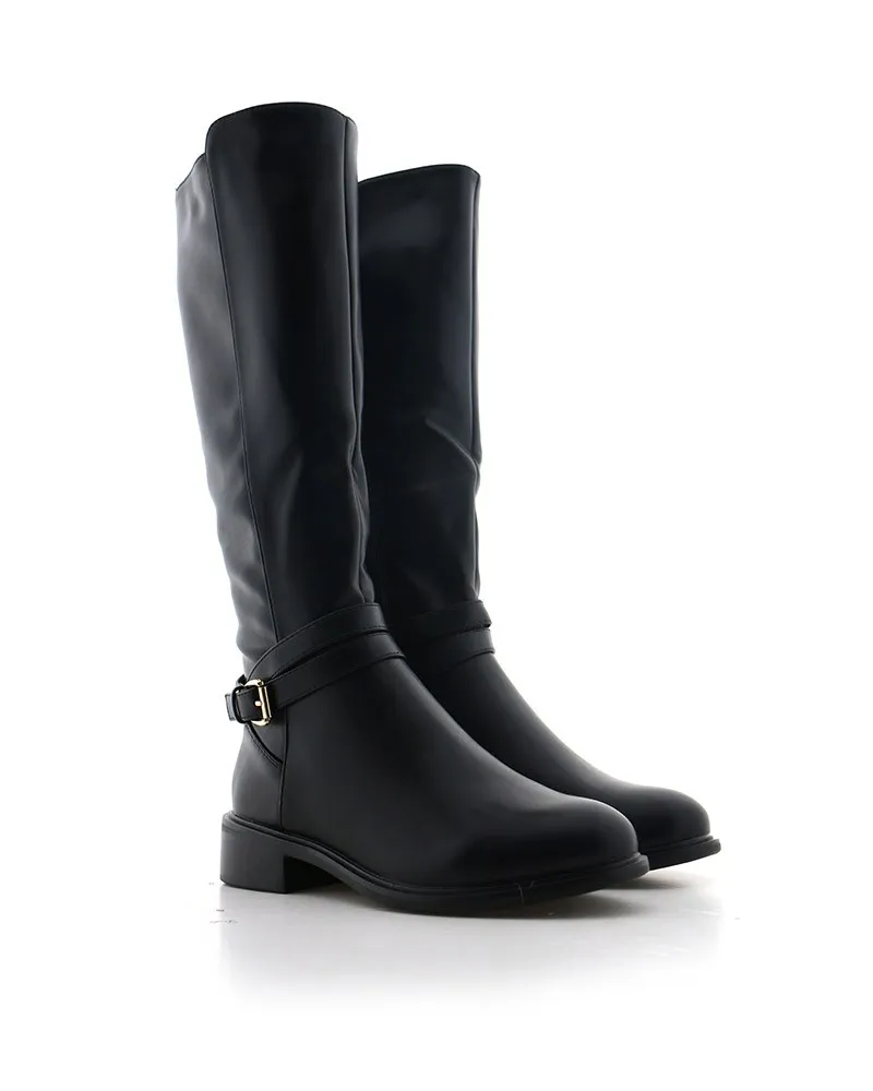 Botas Tacon Cuadrado Mujer