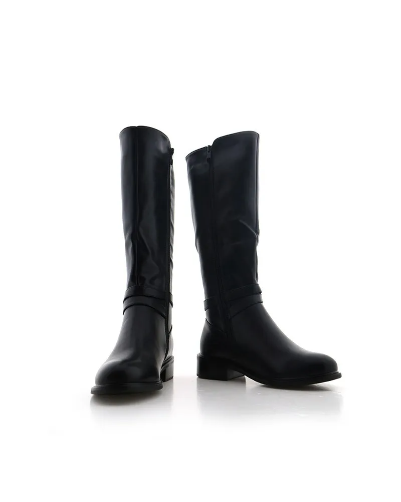 Botas Tacon Cuadrado Mujer