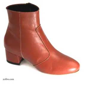 Botines mujer camel baratos