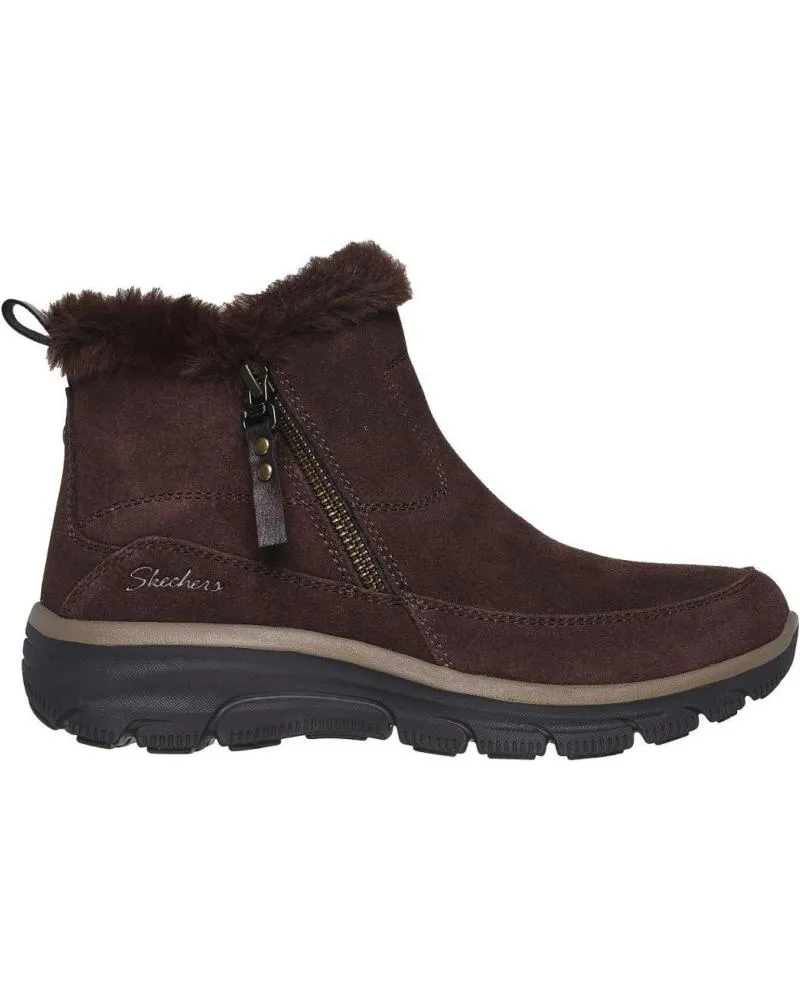 Botines SKECHERS  de Mujer 167862 BOTAS DE MUJER ANTE SERRAJE  MARRON