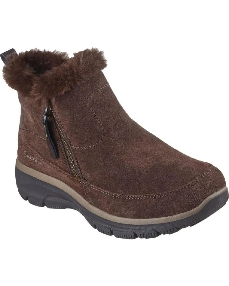 Botines SKECHERS  de Mujer 167862 BOTAS DE MUJER ANTE SERRAJE  MARRON