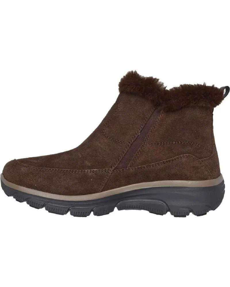 Botines SKECHERS  de Mujer 167862 BOTAS DE MUJER ANTE SERRAJE  MARRON