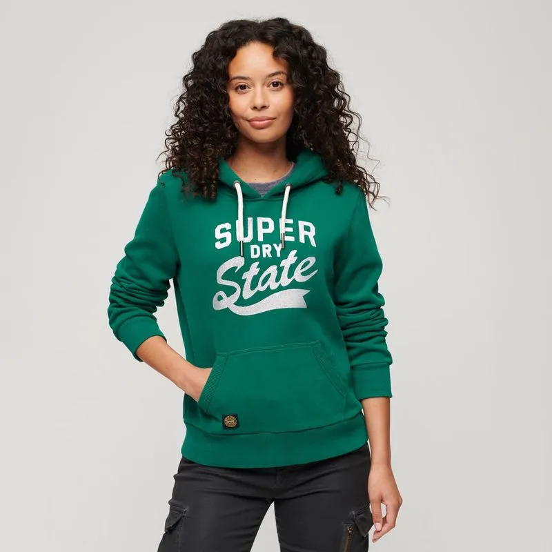 Buzo Cerrado Para Mujer College Scripted Graphic Hood Superdry