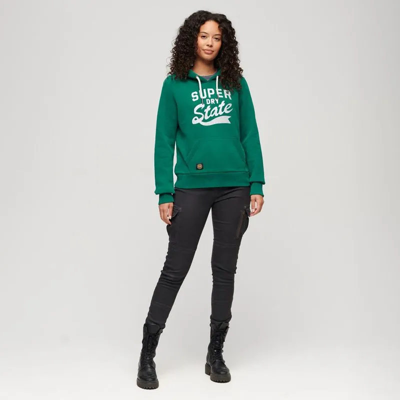 Buzo Cerrado Para Mujer College Scripted Graphic Hood Superdry