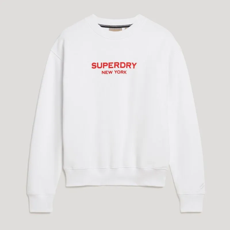 Buzo Cerrado Para Mujer Velour Boxy Crew Sweat Superdry