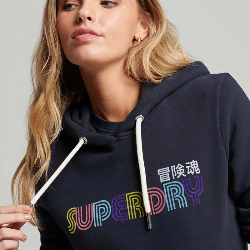 Buzo Cerrado Para Mujer Vintage Retro Rainbow Superdry