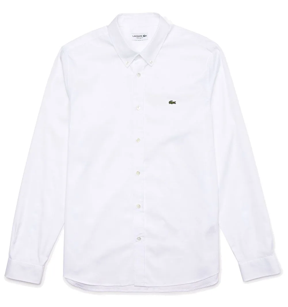 Camisa Lacoste de hombre regular fit en algodón premium