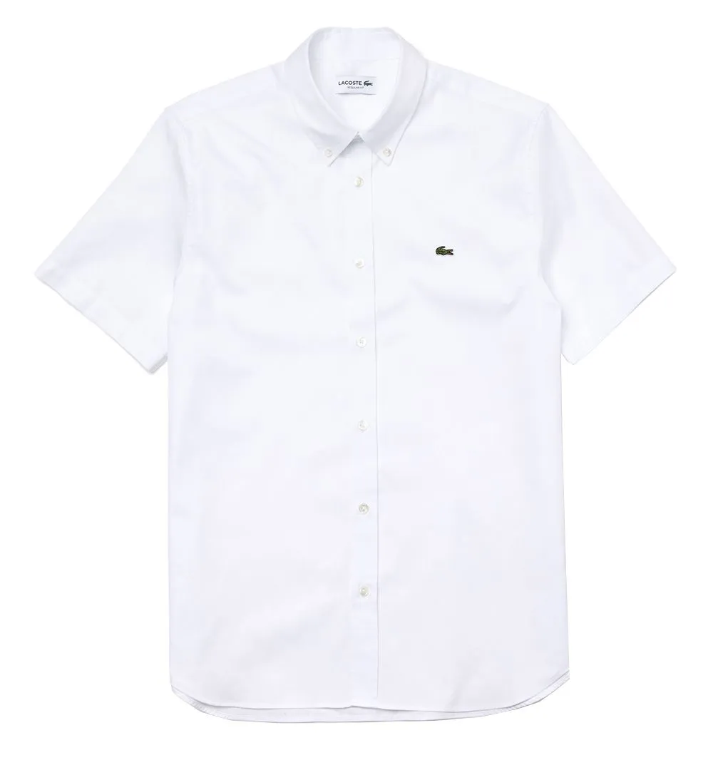 Camisa Lacoste regular fit en algodón premium