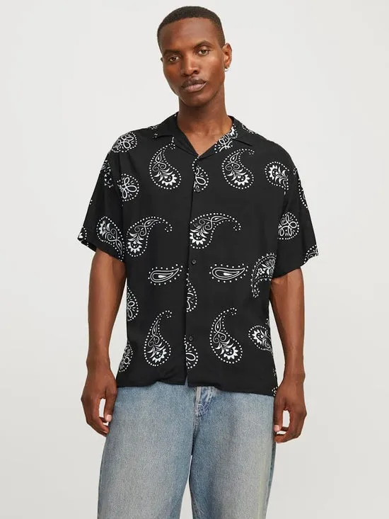 Camisa Oversize estampada Negra -JJJEFF