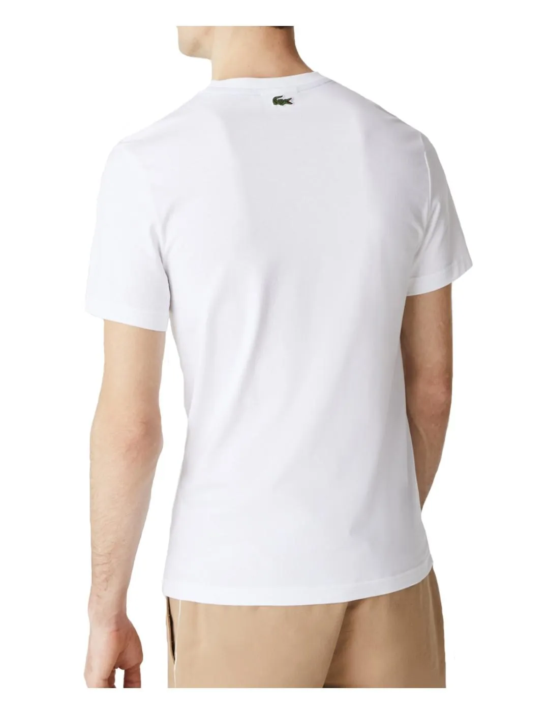 Camiseta logo craquelado Lacoste