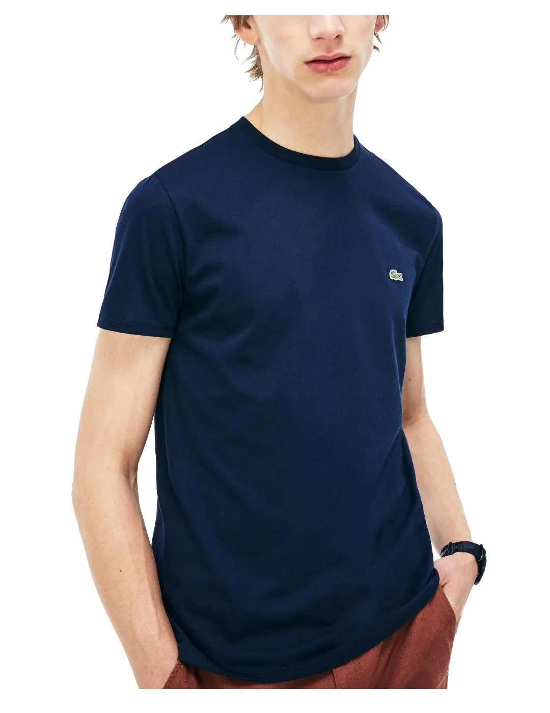 Camiseta manga corta azul marino Lacoste