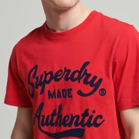 Camiseta Manga Corta Para Hombre Athletic Script Graphic Tee Superdry