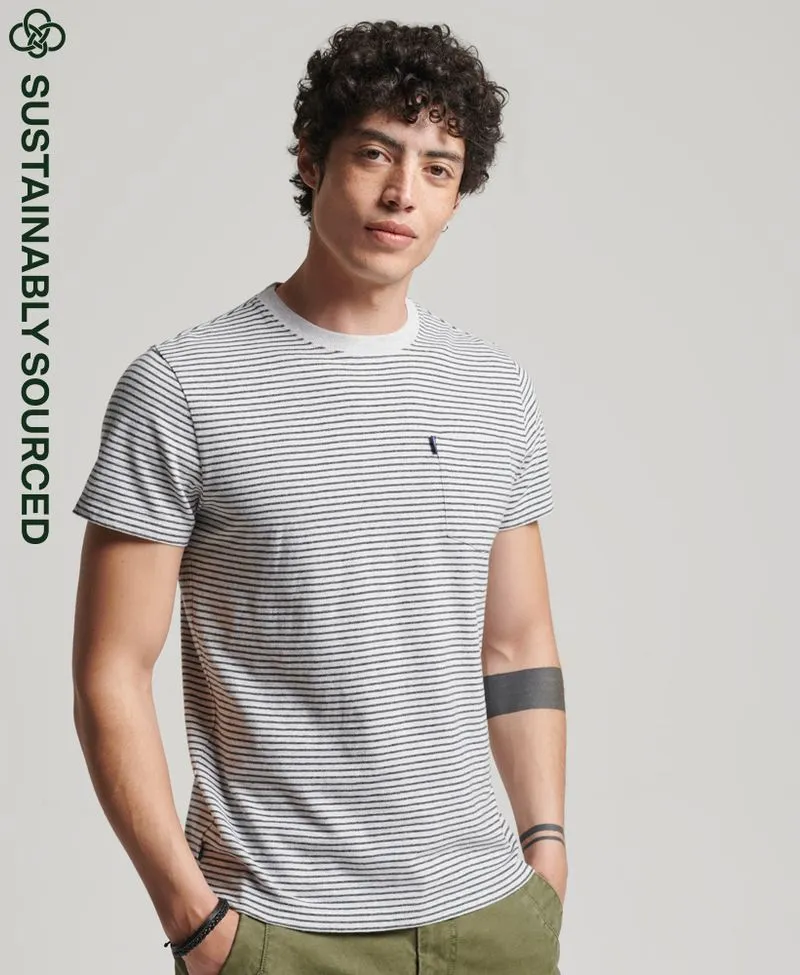 Camiseta Manga Corta Para Hombre Vle Stripe Superdry 51126