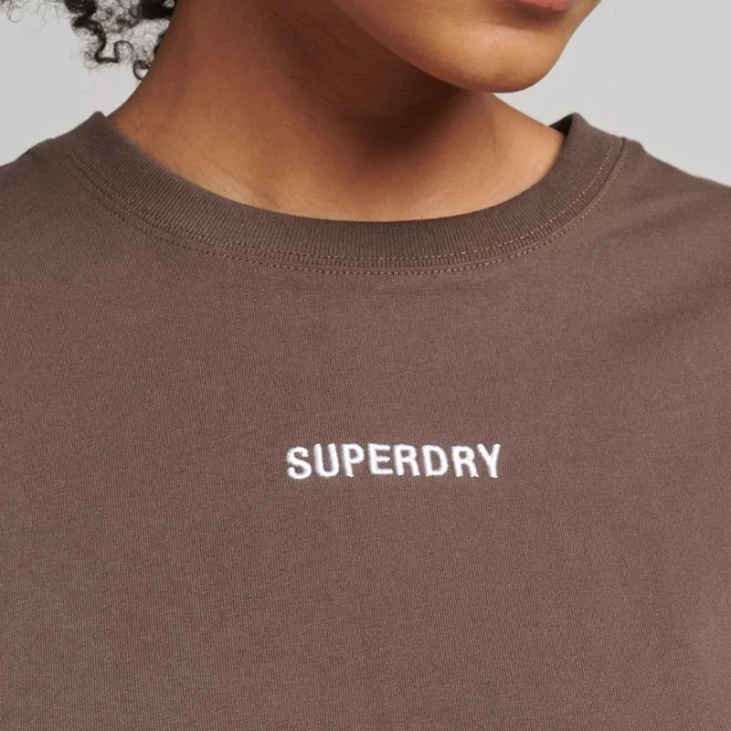 Camiseta Manga Corta Para Mujer Code Micro Logo Superdry 51202