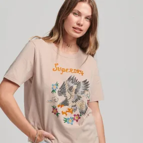 Camiseta Manga Corta Para Mujer Vintage Suka Graphic Superdry 52378