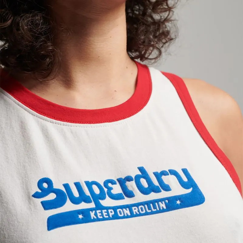 Camiseta Manga Sisa Para Mujer Vintage Roll With It Superdry 55684