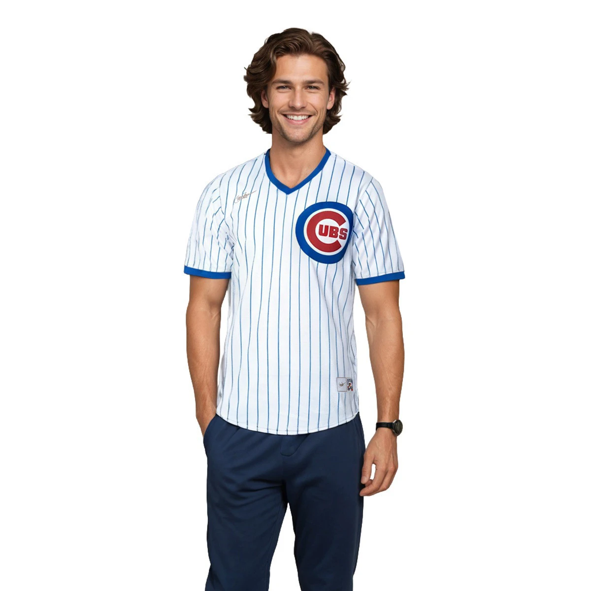 Camiseta Nike Replica Cooperstown Jersey Chicago Cubs