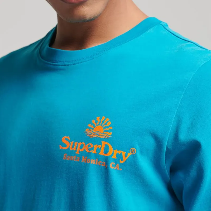 Camiseta Para Hombre Vintage Venue Neon Superdry