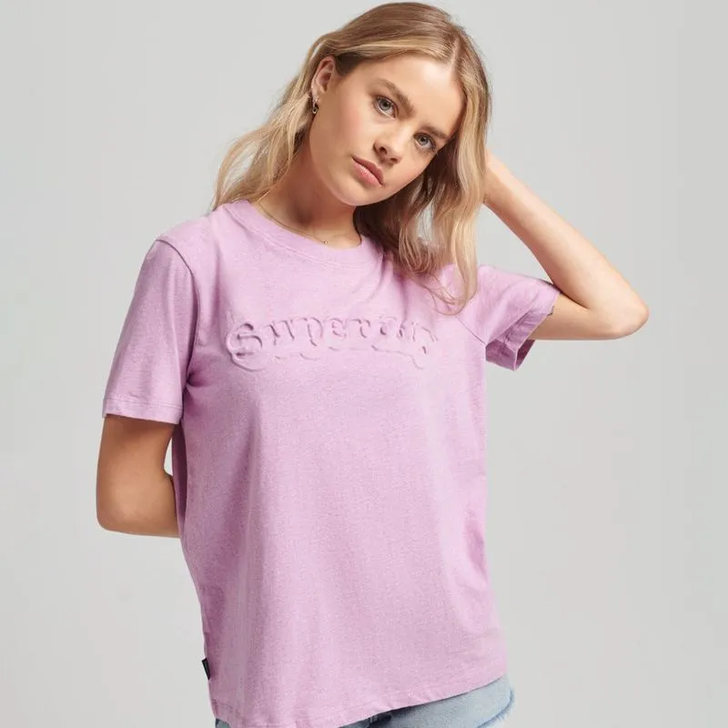 Camiseta Para Mujer Vintage Cooper Emboss Tee Superdry