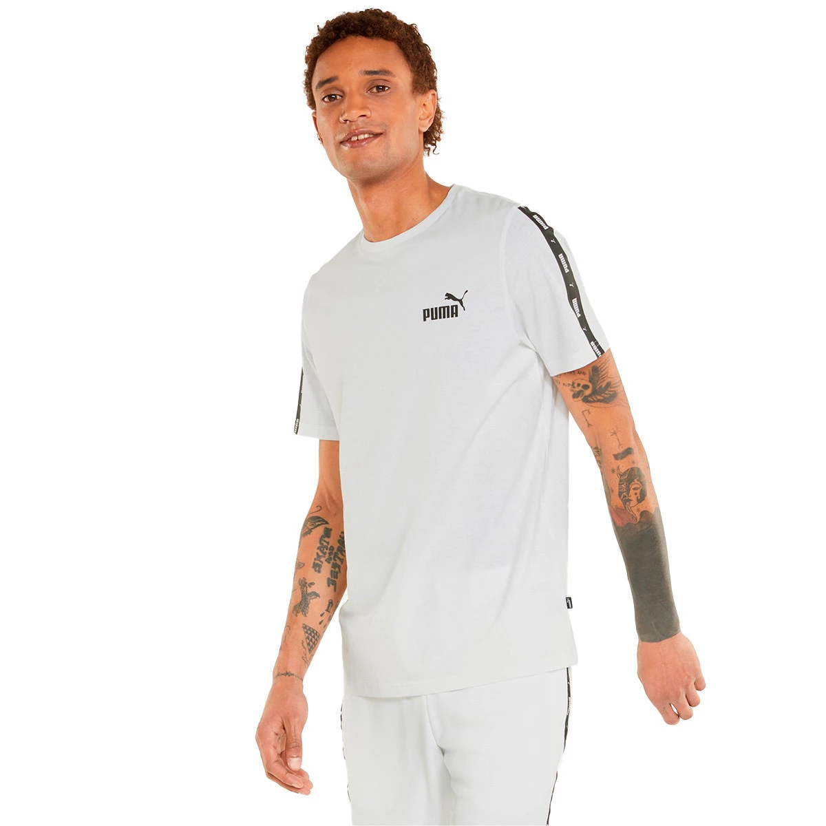 Camiseta Puma Essentials + Tape