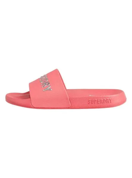 Chanclas Superdry Code Logo Rosa para Mujer