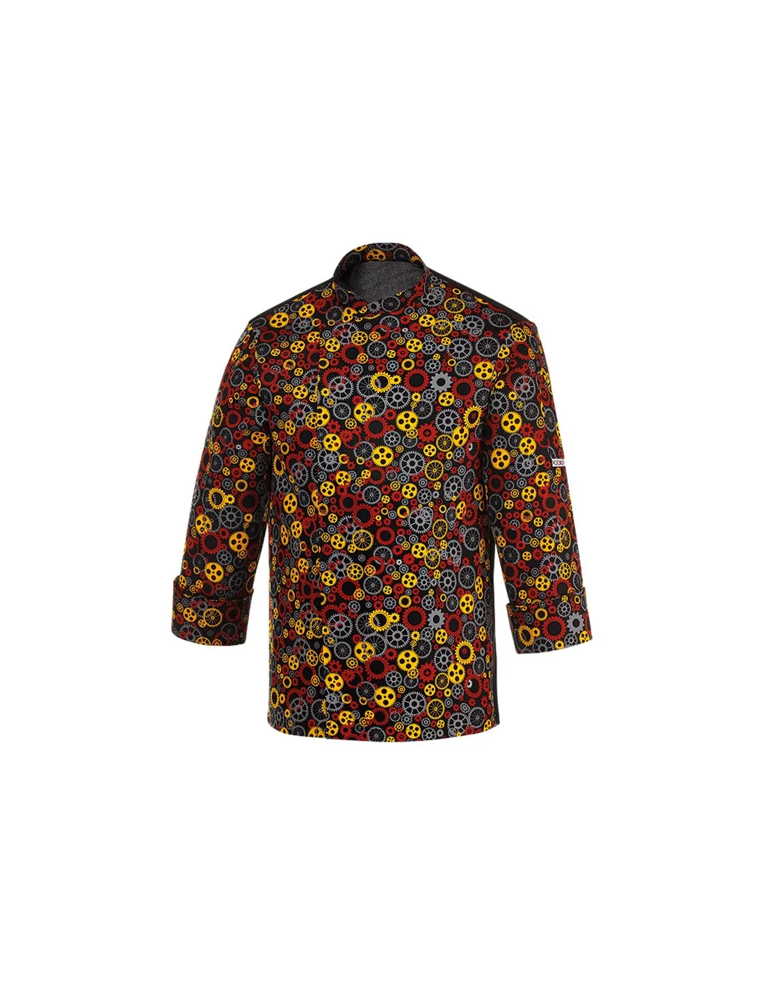 Chaqueta cocina estampada reloj