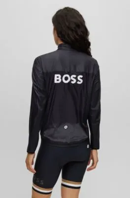 Chaqueta cortavientos BOSS x ASSOS plegable con apliques de malla elástica