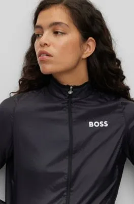 Chaqueta cortavientos BOSS x ASSOS plegable con apliques de malla elástica