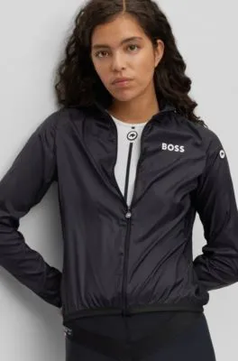 Chaqueta cortavientos BOSS x ASSOS plegable con apliques de malla elástica