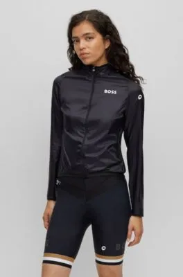 Chaqueta cortavientos BOSS x ASSOS plegable con apliques de malla elástica