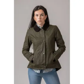 Chaqueta encerada Ambre verde