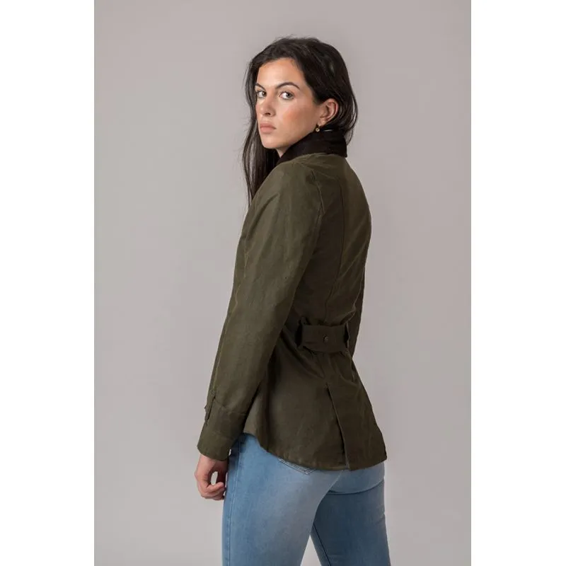 Chaqueta encerada Ambre verde