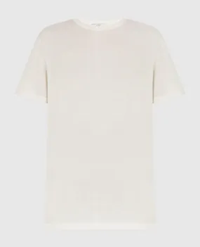 CO Light beige silk t-shirt