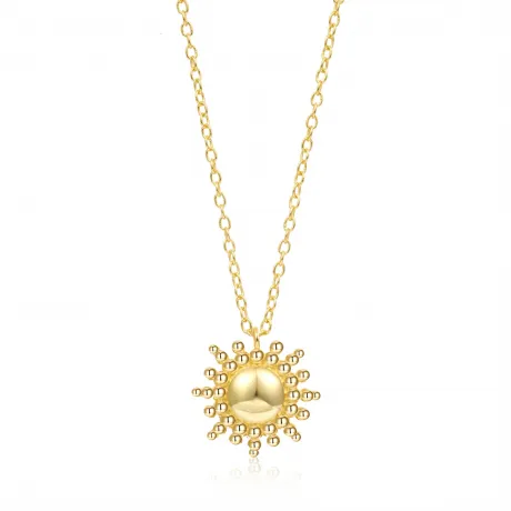 Collar en Plata de Ley Sol Gold