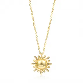 Collar en Plata de Ley Sol Gold