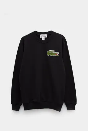 COMME DES GARCONS SHIRT X LACOSTE BLACK SWEATSHIRT