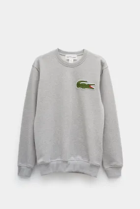 COMME DES GARCONS SHIRT X LACOSTE TOP GREY SWEATSHIRT