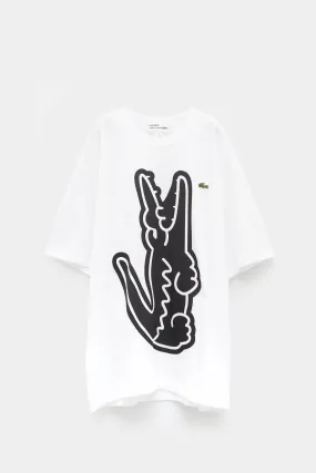 COMME DES GARCONS SHIRT X LACOSTE WHITE T-SHIRT