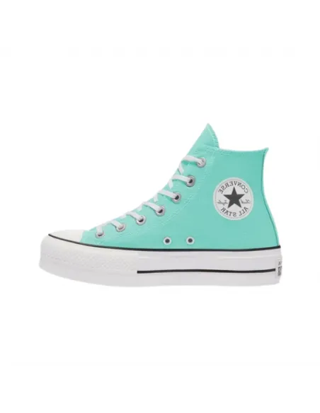 Converse All Star Plataforma Altas Verdes