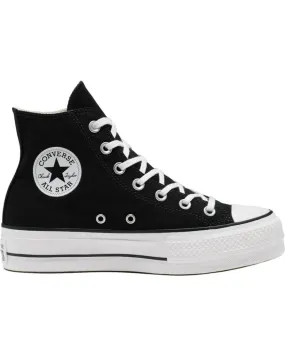 Deportivas CONVERSE  de Mujer y Niña y Niño 560845C CHUCK TAYLOR ALL STAR HIGH TOP PLATFORM BLACK-WHITE-WHITE  NEGRO